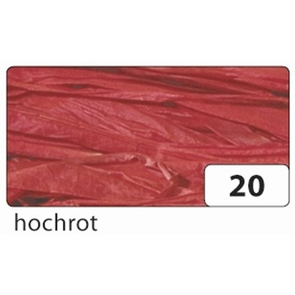 4011409730548 - 9020 50g  Naturbast Bast Raffia matt hochrot 50 Gramm