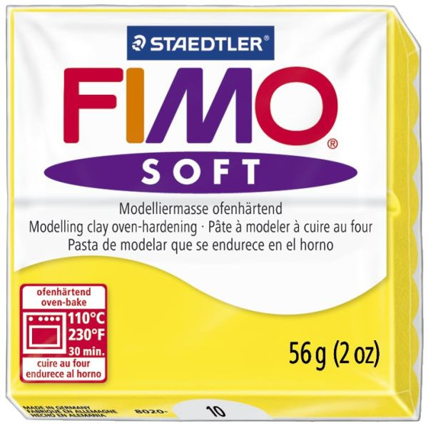 4006608809430 - Fimo Soft 8020-10 Modelliermasse 57g limone 56 Gramm