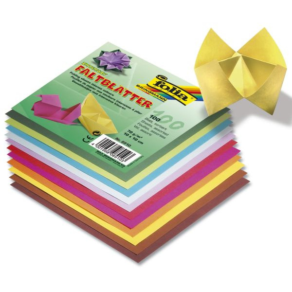 4001868089103 - Origami-Faltblätter 10x10cm 70g farbig sortiert 8910 4001868089103 folia 8910 100 Blatt