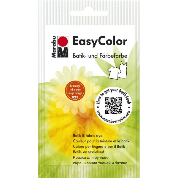 4007751010957 - Batik- und Färbefarbe Easy Color 1735 22 023 rotorange 25g 25 Gramm