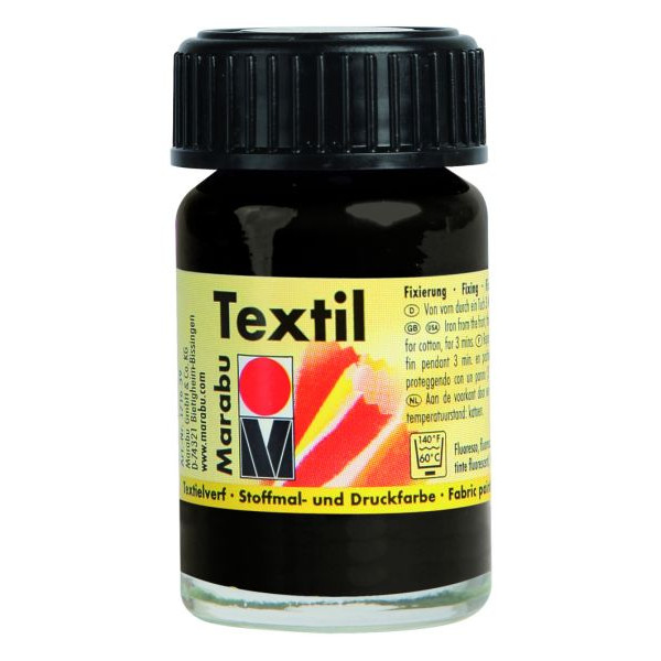 4007751009708 - Stoffmalfarbe Textil 1716 39 073 schwarz 15ml 15 Milliliter