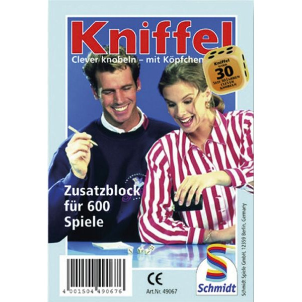 4001504490676 - 49067 Kniffelblock 600 Spiele