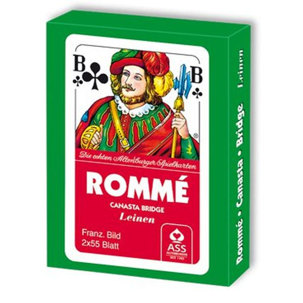 4042677700735 - Spielkarten 22570073 Rommé & Canasta & Bridge Leinen französisches Blatt Kartonetui