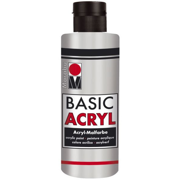 4007751115485 - Acrylmalfarbe Basic Acryl 1200 04 782 metallic silber 80ml 80 Milliliter