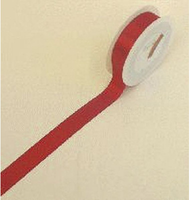 Geschenkband Doppelsatinband 25mm x 25m rot