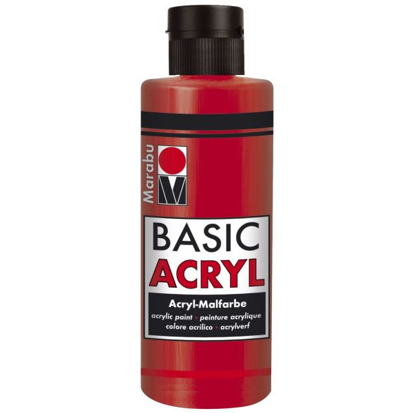 4007751115119 - Acrylmalfarbe Basic Acryl 1200 04 031 kirschrot 80ml 80 Milliliter