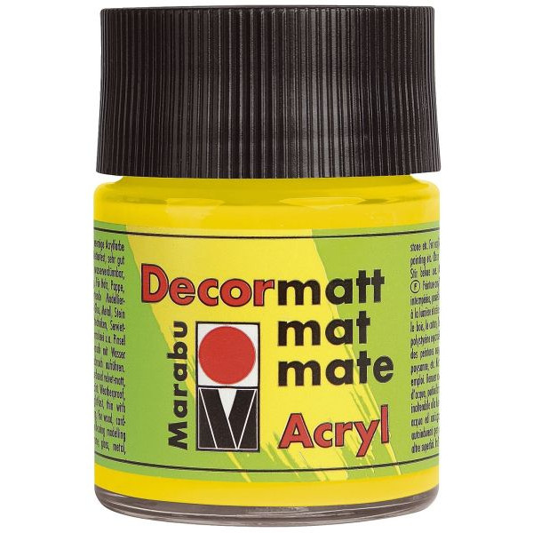 4007751097132 - Acrylfarbe Decormatt 1401 05 019 gelb 50ml 50 Milliliter