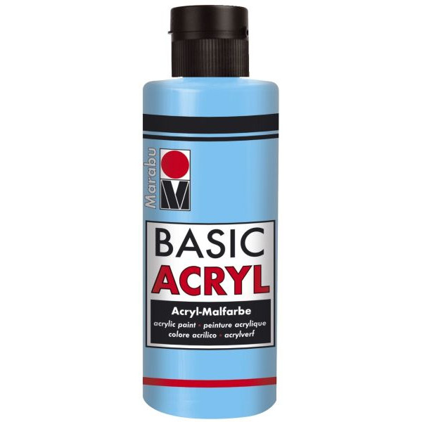 4007751115331 - Acrylmalfarbe Basic Acryl 1200 04 090 hellblau 80ml 80 Milliliter