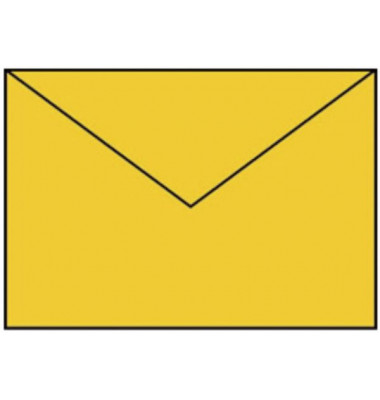 Briefumschlag 220711543 C5 ohne Fenster nassklebend 100g goldgelb
