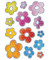 3332 Decorsticker Schmucketikett Blumen