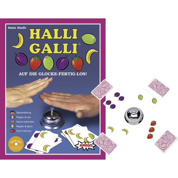 AMIGO Kartenspiel 01700 Halli Galli für 2-6 Spieler Kartonbox
