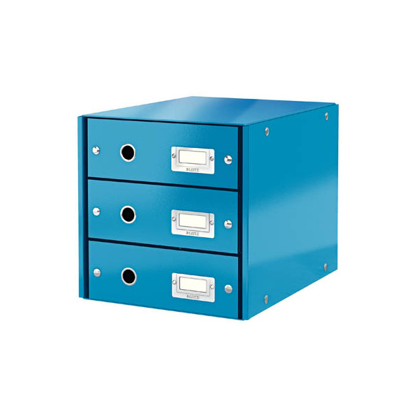 4002432103904 - LEITZ Schubladenboxen Click&store Box 3schübe blau-M 6048-00-36 DIN A4 290 x 360 x 283 cm