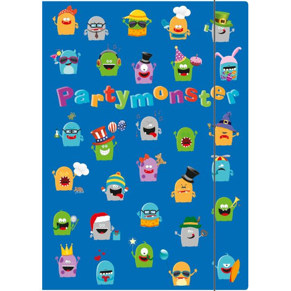 4002871046398 - 4639 24x33cm Zeichenmappe A4 Partymonster