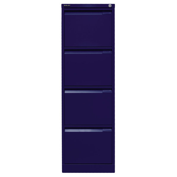 5020073705584 - BISLEY Hängeregistraturschrank oxfordblau 4 Schubladen 413 x 622 x 1321 cm