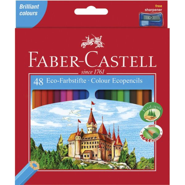 7891360579922 - Buntstifte Castle 48-farbig sortiert 7 x 175mm mit Spitzer 48 Stück