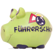 Spardose Schwein 100479 klein "Führerschein" 12,5x9cm