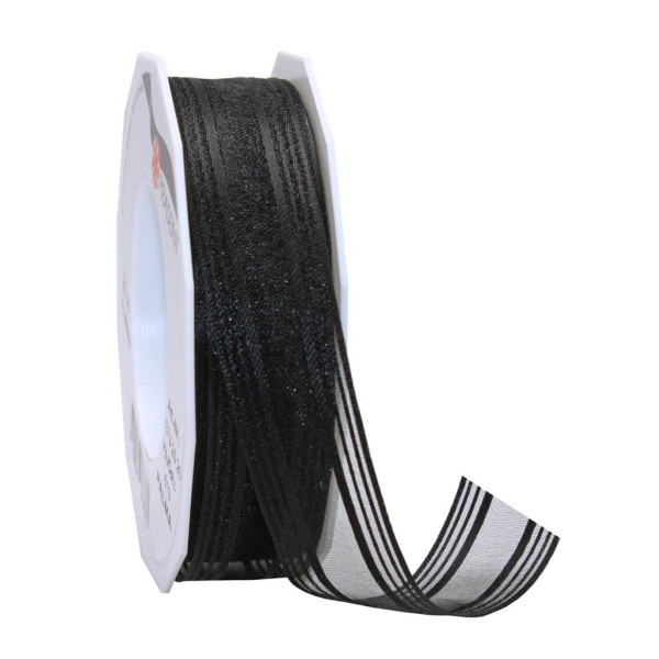 4009236076380 - Geschenkband Trauerband 3732520-613 mit Drahtkante 25mm x 20m schwarz 4009236076380 20 Meter