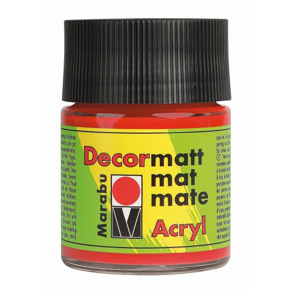 4007751007810 - Acrylfarbe Decormatt 14010 005 030 zinnoberrot 50ml 4007751007810 50 Milliliter