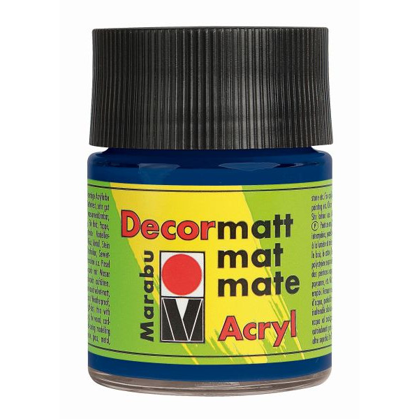 4007751052278 - Acrylfarbe Decormatt 14010 005 053 dunkelblau 50ml 50 Milliliter