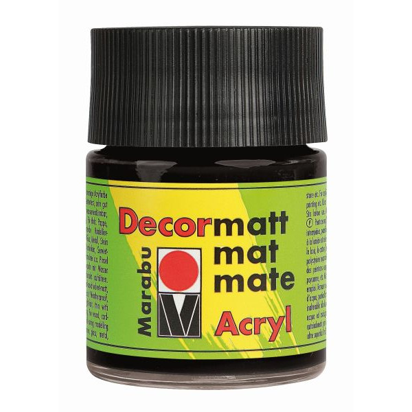 4007751007919 - Acrylfarbe Decormatt 14010 005 073 schwarz 50ml 50 Milliliter