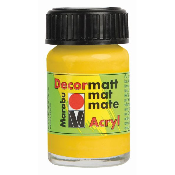 4007751008053 - Acrylfarbe Decormatt 14010 039 021 mittelgelb 15ml 15 Milliliter