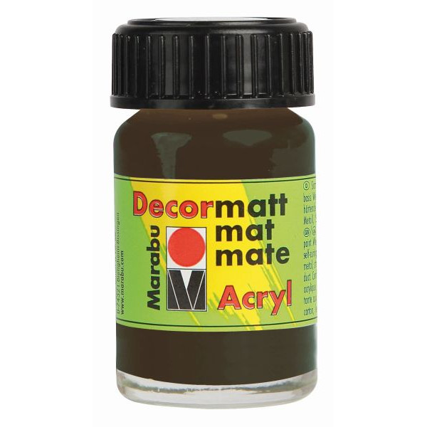 4007751008107 - Acrylfarbe Decormatt 14010 039 045 dunkelbraun 15ml 15 Milliliter