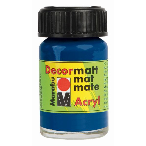 4007751047038 - Acrylfarbe Decormatt 14010 039 053 dunkelblau 15ml 15 Milliliter