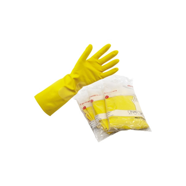 4023103080003 - Gummihandschuh Contract Contract s Naturlatex gelb Contract s Naturlatex gelb - Vileda