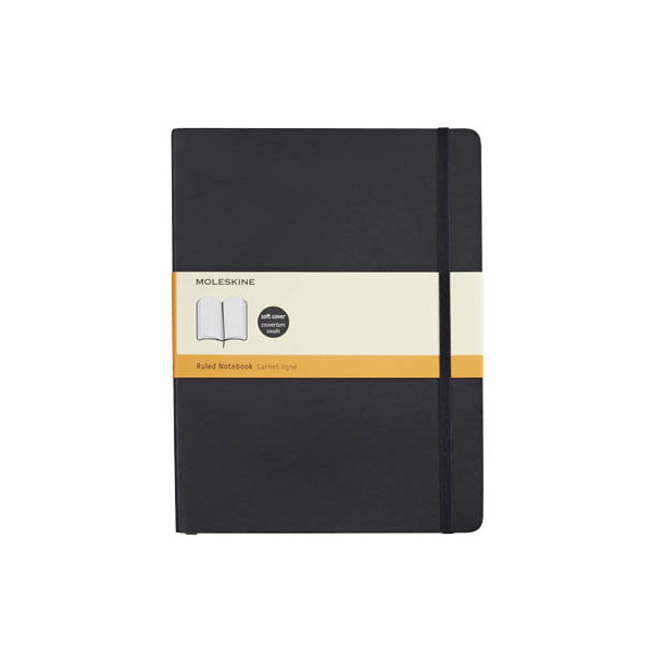 9788883707223 - Notizbuch Classic Collection 707223 schwarz A4 liniert 70g 96 Blatt 192 Seiten mit Gummiband 9788883707223 MOLESKINE