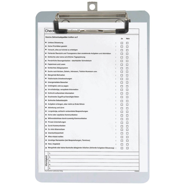 4002390040198 - MAUL Schreibplatte Aluminium mit Bügelklemme DIN A5 Klemmweite 10 mm Plattenstärke 1 mm (23515-08)