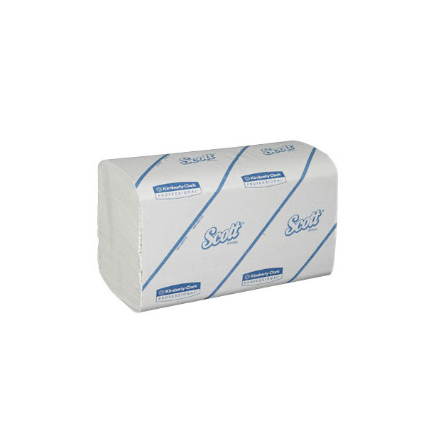 5027375050015 - Kimberly-Clark Papierhandtücher SCOTT Control V-Falz 22 x 32 cm 1-lagige Papierhandtücher Scott Control mit Airflex™-Technologie 2 Kartons = 30 Päckchen à 212 Tücher