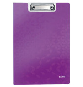 Klemmbrettmappe WOW 4199-00-62 A4 violett metallic Polyfoam 