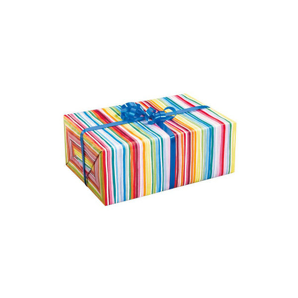 4255704302325 - Geschenkpapier Louisdor 80080 Streifen 50cm x 20m mehrfarbig 4255704302325 Jung