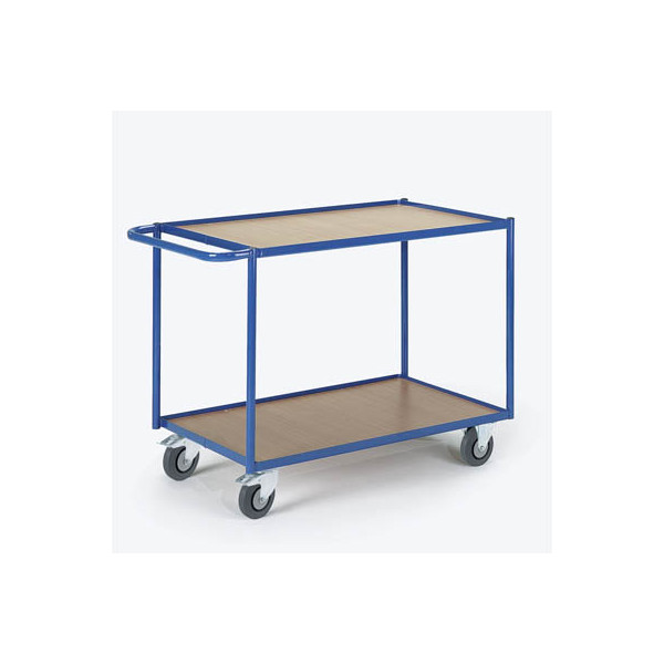 4250448501355 - Rollcart Tischwagen mit 2 Etagen im Buchendekor 790x490mm