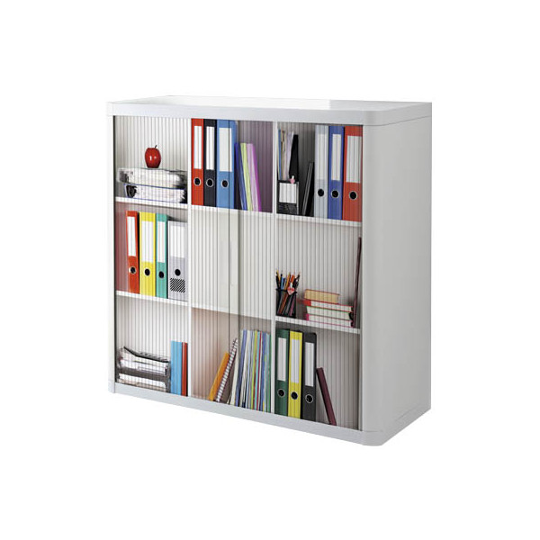 3660141941364 - Aktenschrank easy Office 8629ST Kunststoff Stahl abschließbar 2 OH 110 x 104 x 415 cm keine Fachböden bunt weiß (Ordner