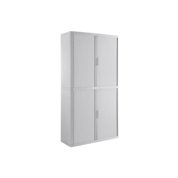 3660141931075 - Aktenschrank easy Office E2C0006500012 Kunststoff Stahl abschließbar 4 OH 110 x 204 x 415 cm keine Fachböden weiß