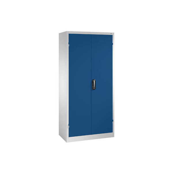 4025314093056 - CP Stahlschrank 8920-052 lichtgrau enzianblau 930 x 400 x 1950 cm aufgebaut