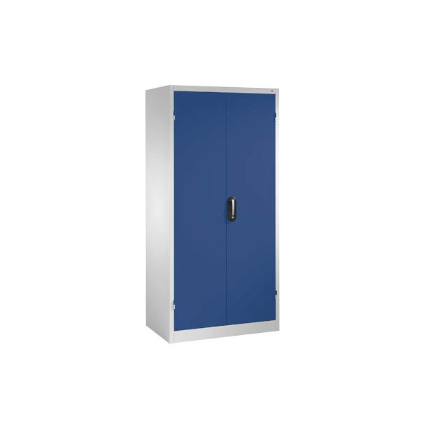 4025314105407 - CP Stahlschrank 8922-052 lichtgrau enzianblau 930 x 600 x 1950 cm aufgebaut