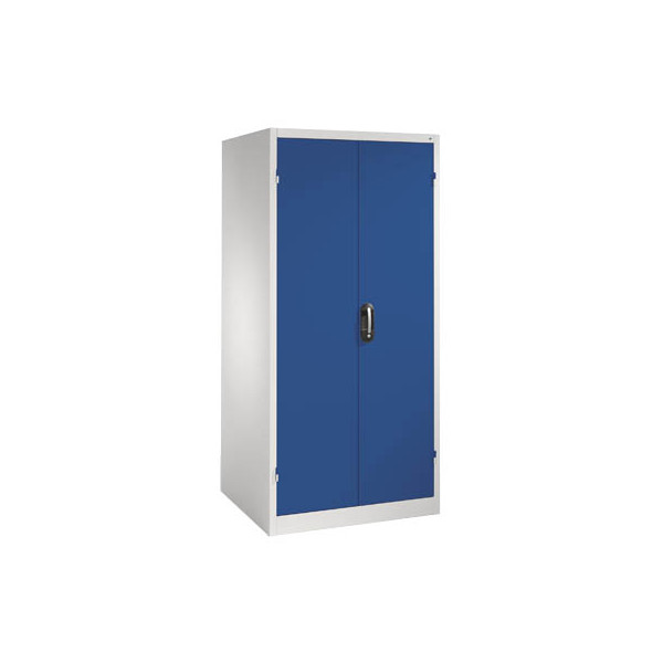 4055404114903 - CP Stahlschrank 8924-052 lichtgrau enzianblau 930 x 800 x 1950 cm aufgebaut