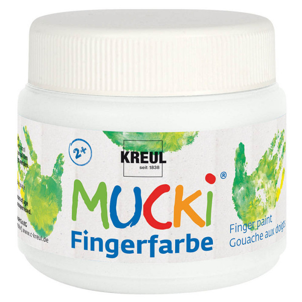 4000798031015 - Mucki Fingerfarbe weiß 150 ml Kinderbasteln - Kreul