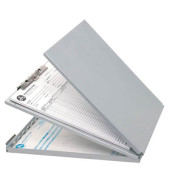 Klemmbrettmappe E-17002-00, A4, silber, Aluminium