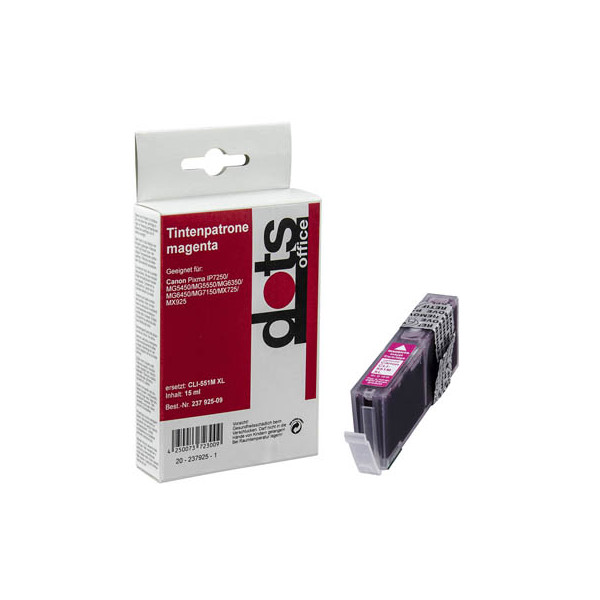 4250073723009 - Druckerpatrone 15190006-DOTS kompatibel zu Canon CLI-551 XL M magenta 4250073723009 Dots