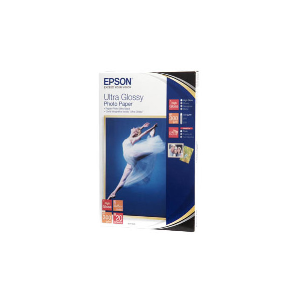 0010343855274 - Fotopapier Ultra Glossy S041926 10x15cm für Inkjet 300g weiß hochglänzend einseitig bedruckbar 0010343855274 20 Blatt