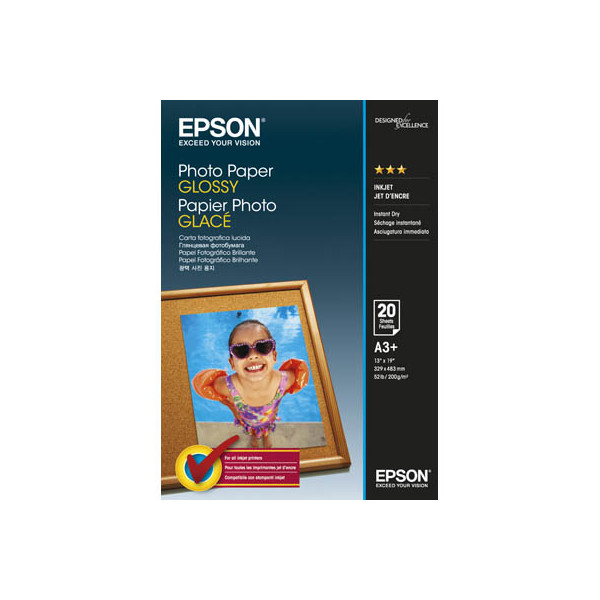 8715946529202 - Fotopapier Glossy S042535 A3+ für Inkjet 200g weiß glänzend einseitig bedruckbar 8715946529202 20 Blatt