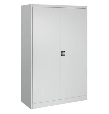 Aktenschrank entero BF5-12 - 7035/7035, Stahl abschließbar, 6 OH, 120 x 195 x 50 cm, lichtgrau