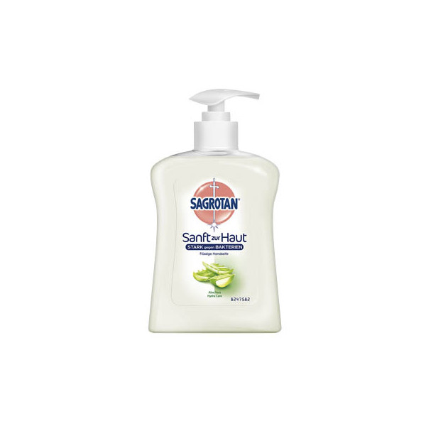 4002448099871 - Flüssigseife Aloe Vera antibakteriell dermatologisch getestet weiß 250 ml in Pumpspender