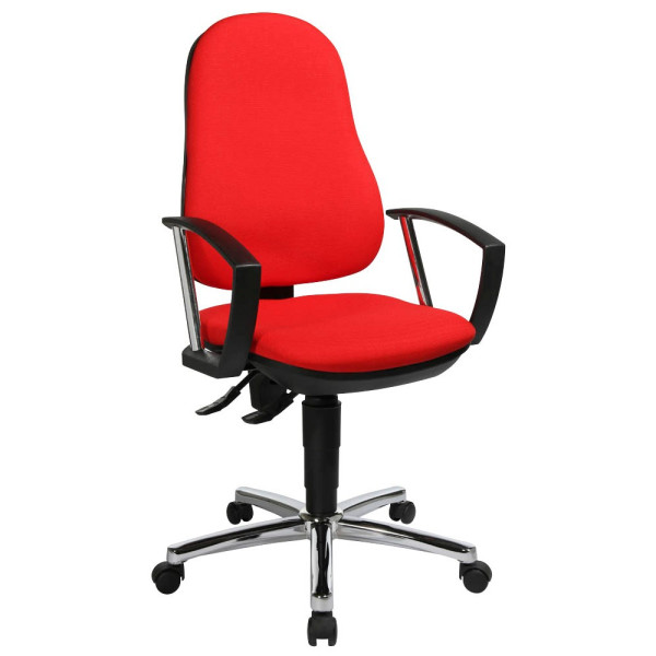 4014296416472 - Bürodrehstuhl Support P Deluxe rot 8179AG21 4014296416472 Topstar