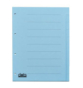 Kartonregister blanko A4 120g blaue Taben 10-teilig