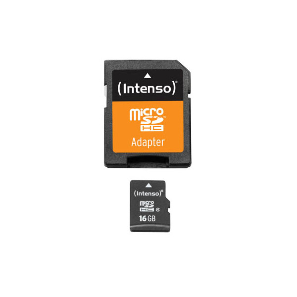 4034303013678 - - Flash-Speicherkarte (microSDHC SD-Adapter inbegriffen) - 16 GB - Class 4 - 140x 34x - microSDHC