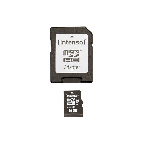 4034303019809 - Speicherkarte Premium 3423470 Micro-SDHC mit SD-Adapter Class 10 bis 90 MB s 16 GB 4034303019809 INTENSO